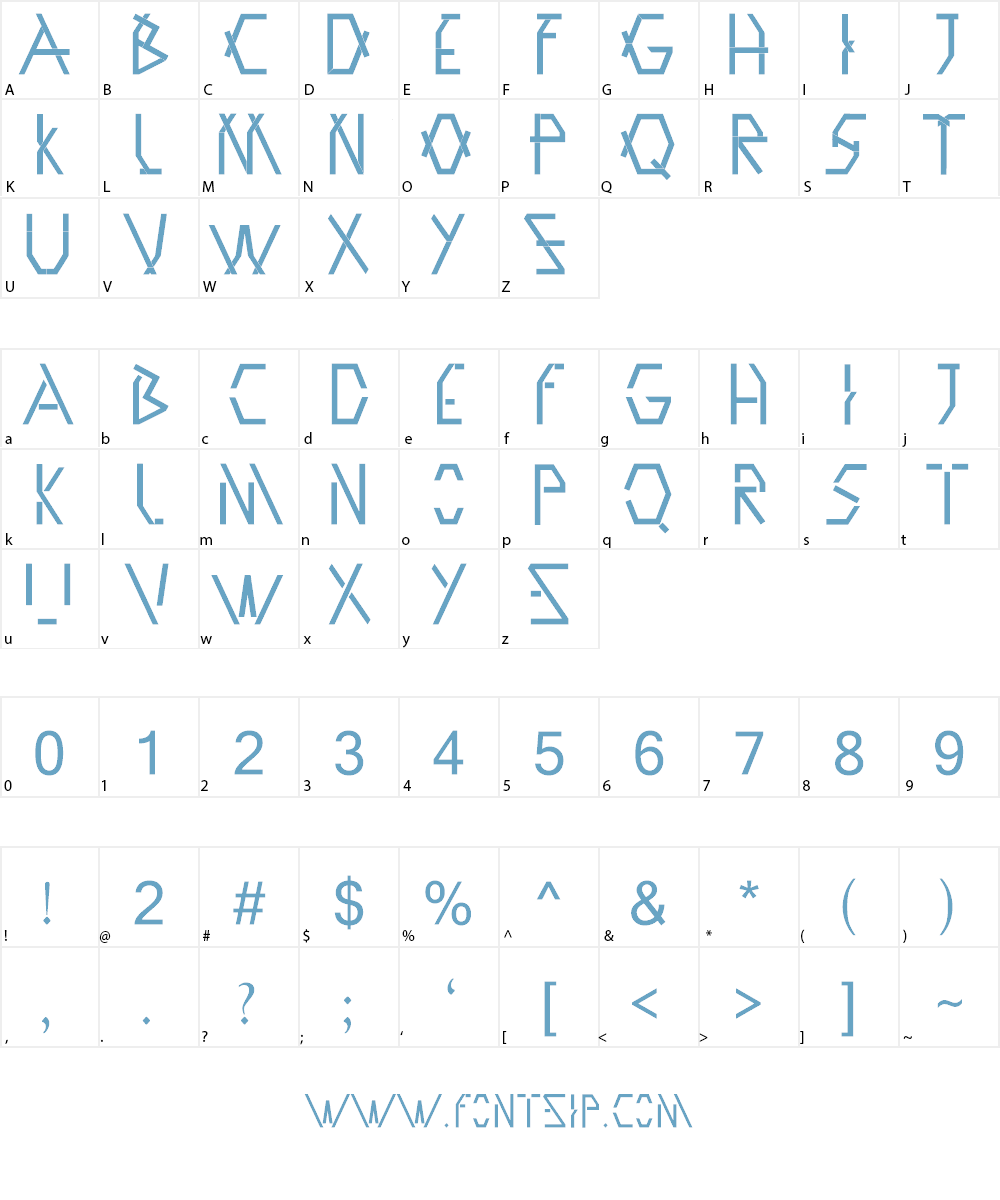 Aerea Font Character